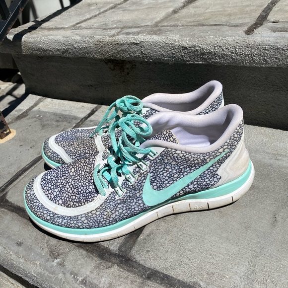 teal and black nikes